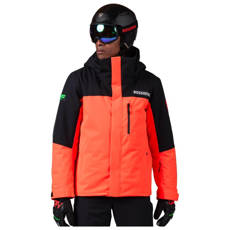 Rossignol Skijacke Hero Velika Insulated Jacket Neon Red Präsentation