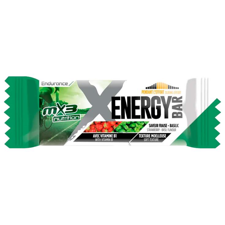 MX3 Barrette energetiche Enerrgy Bar 40 g. Fraise Basilic Presentazione