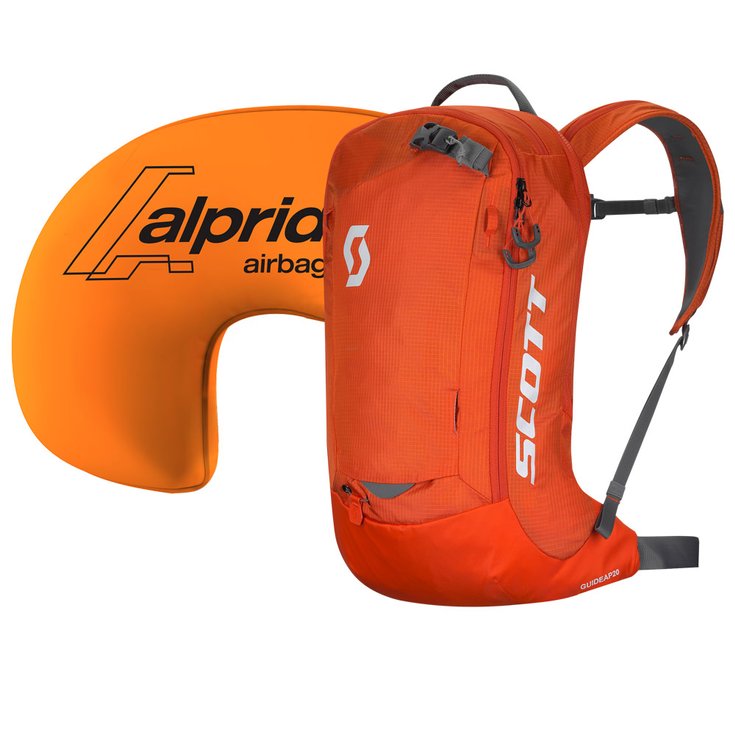 Scott Airbag-Sack Pack Guide Ap 20l Kit Orange/grey Präsentation