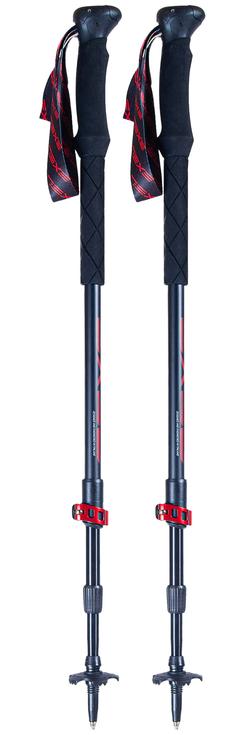 Exel Skistöcke Point Alu 100-135 Black Red Präsentation