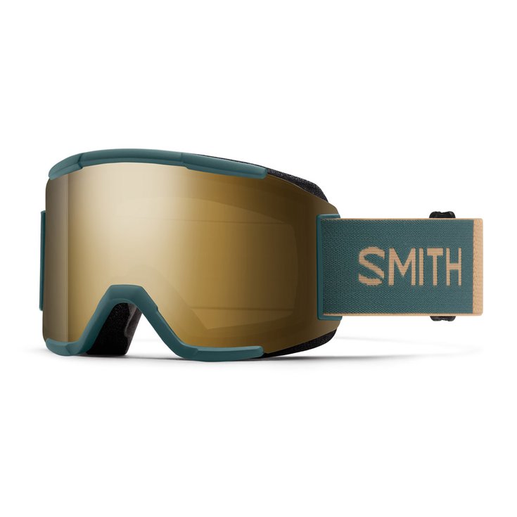 Smith Masque de Ski Squad Spruce Safari Chromapop Sun Black Gold + Yellow Présentation
