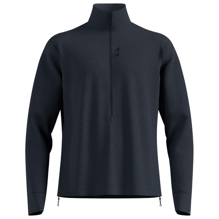Odlo Fleece Grid Fleece M's Black Melange Präsentation