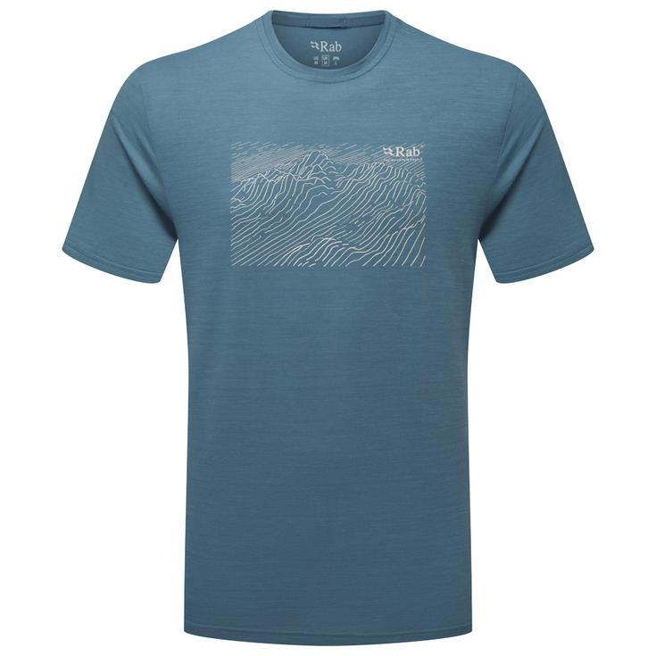 RAB Camiseta de trail Syncrino Ridge Orion Blue Presentación
