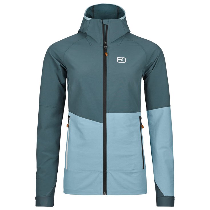 Ortovox Technisch jasje Punta Berrino Hooded Jacket W Dark Arctic Grey Voorstelling