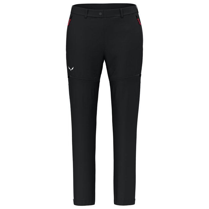 Salewa Pantalon de rando Puez Talvena Durastretch 2 en 1 Pant W Black Out Présentation
