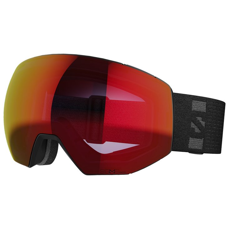 Salomon Goggles Radium Prime Black Sigma Photo Poppy Red + Sigma Apricot Overview