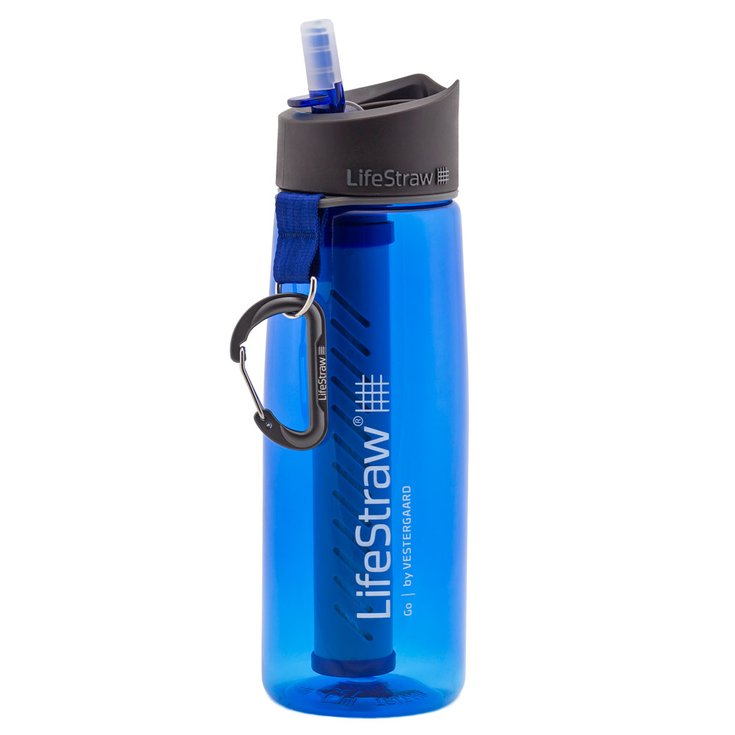 LifeStraw Trinkflasche Go Tritan Renew 650ml Royal Blue Präsentation
