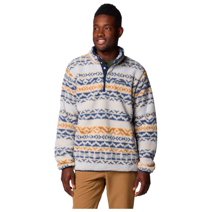 Columbia Rugged Ridge Half Snap Fleece Dark Stone Delta Madras 