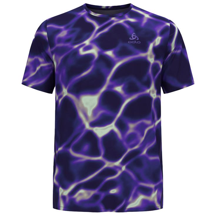 Odlo Trail tee-shirt Zeroweight Chill Tec Print Short Sleeve Afterparty Overview