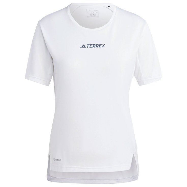Adidas Tee-shirt de rando W Mt Tee White Présentation