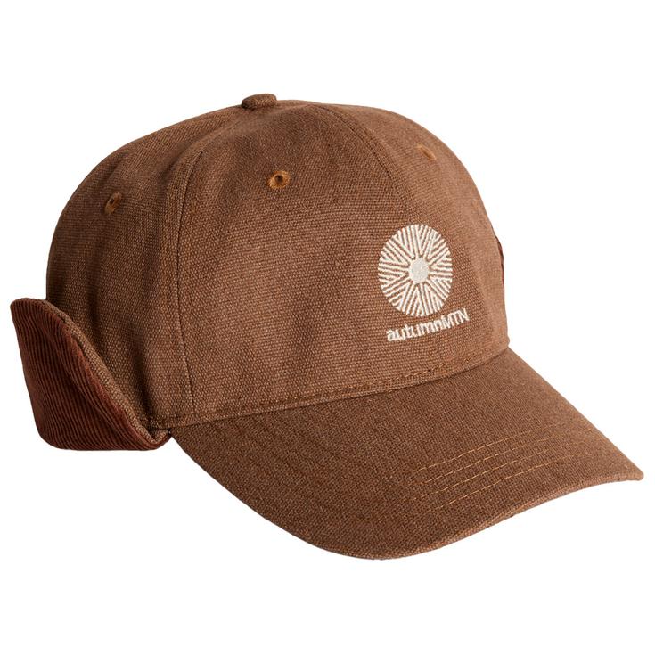 Autumn Gorra Washed Canvas Flap Cap Light Brown Presentación