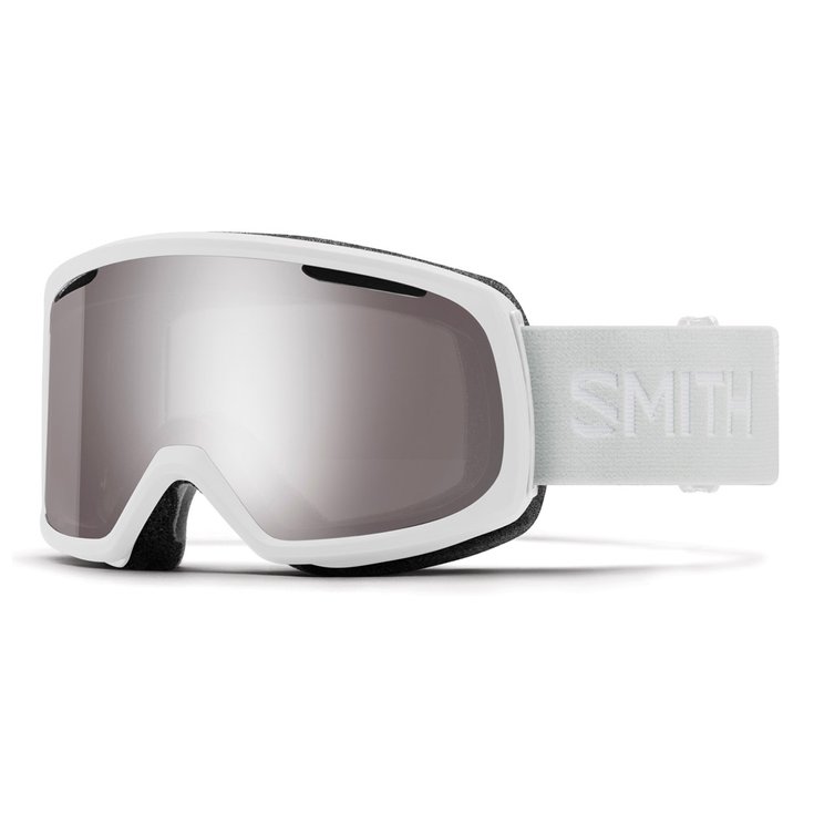 Smith Masque de Ski Riot White Vapor ChromaPop Sun Platinum Mirror + Yellow Présentation