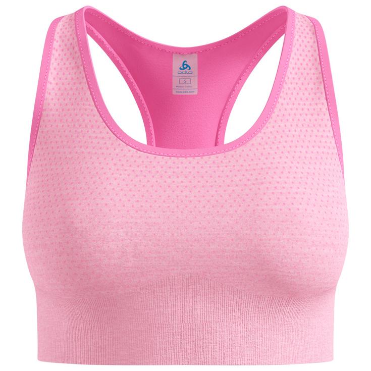 Odlo Sport-bh Seamless Medium Padded Sport Brassière Hyper Pink Melange Präsentation