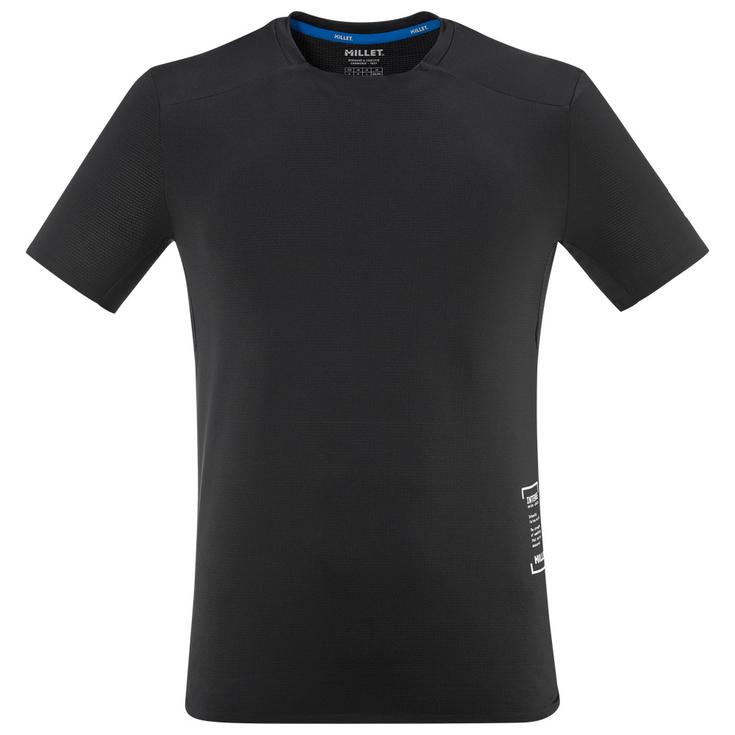 Millet Trail tee-shirt Intense Pro Light Short Sleeve M's Black Overview