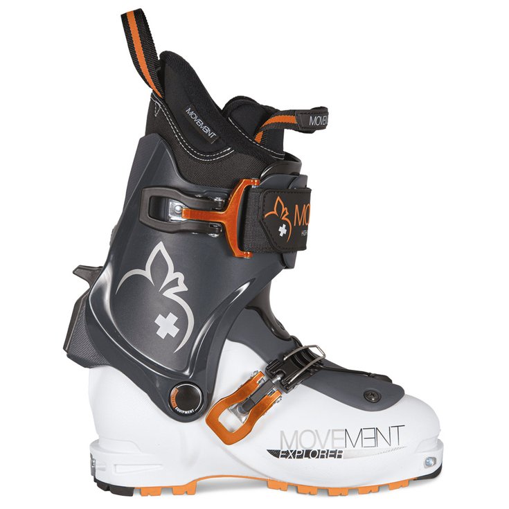 Movement Chaussures de Ski Randonnée Explorer Junior Ultralon White Grey Orange Présentation