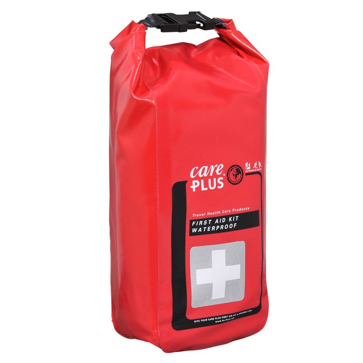 Care Plus Estuche primeros auxilios First Aid Kit Waterproof Red Presentación