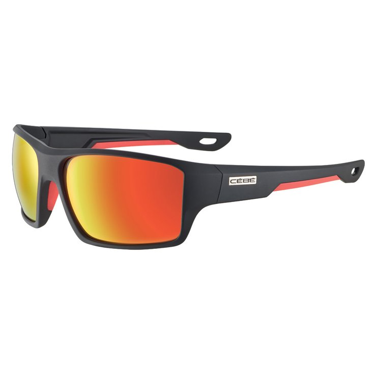 Cebe Sunglasses Strickland Soft Touch Black Red Zone Grey Cat.3 Overview