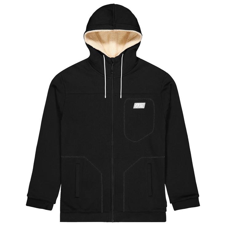 Picture Polar Basement Plush Zip Hoodie Black Presentación