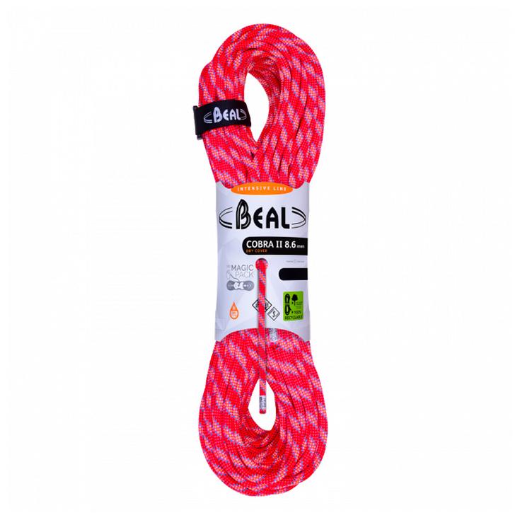 Beal Cuerda Cobra II 8.6mm Dry Cover Orange Presentación