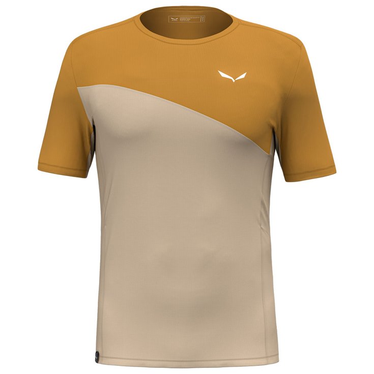 Salewa Wandel T-shirt Puez Sporty Dry T-Shirt Quicksand Voorstelling