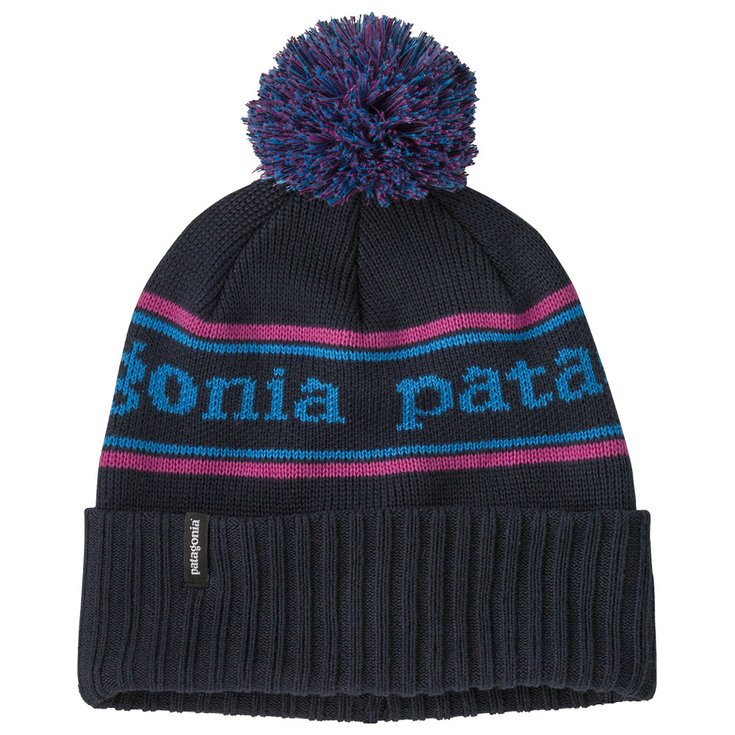 Patagonia Beanies Powder Town Beanie Park Stripe Pitch Blue Overview