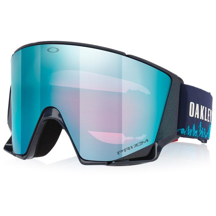 Oakley Skibrille Flow Scape L Mikaela Shiffrin Signature Prizm Sapphire + Prizm Iced Iridium Präsentation