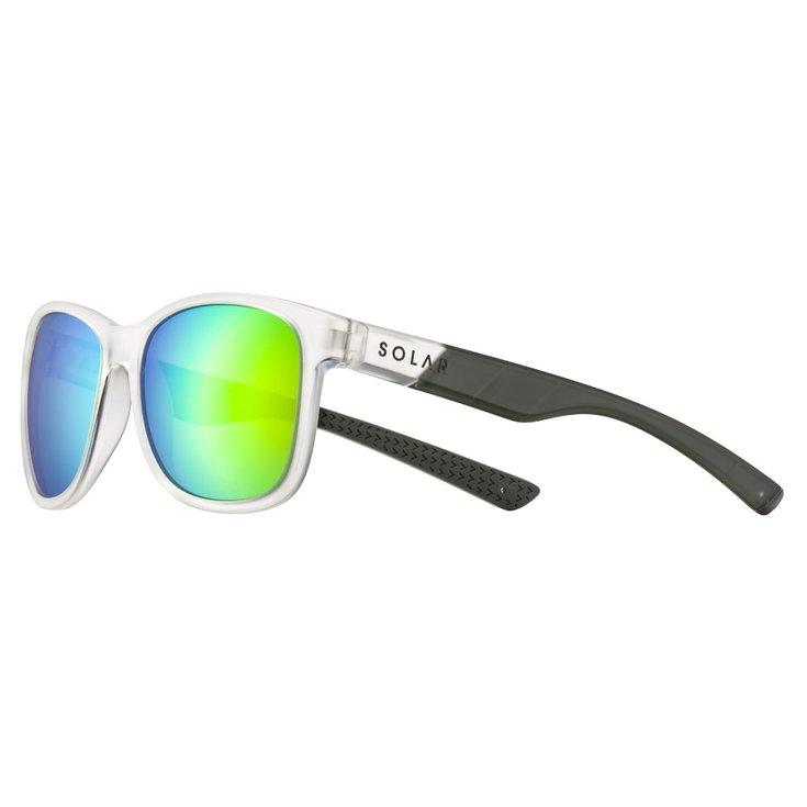 Solar Sunglasses Mayer Cristal Translucide Mat Polarisant Flash Vert Overview