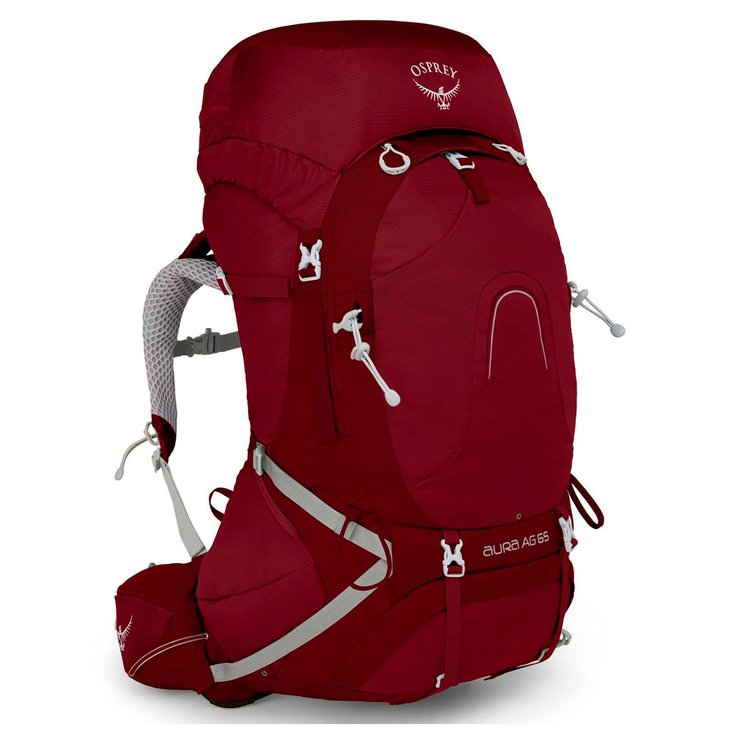 Osprey Backpack Aura AG 65 Gamma Red Overview
