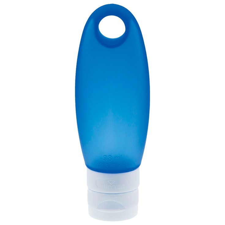 Rubytec Hygiene-Fläschchen Splash Flacon Silicone Bleu Präsentation