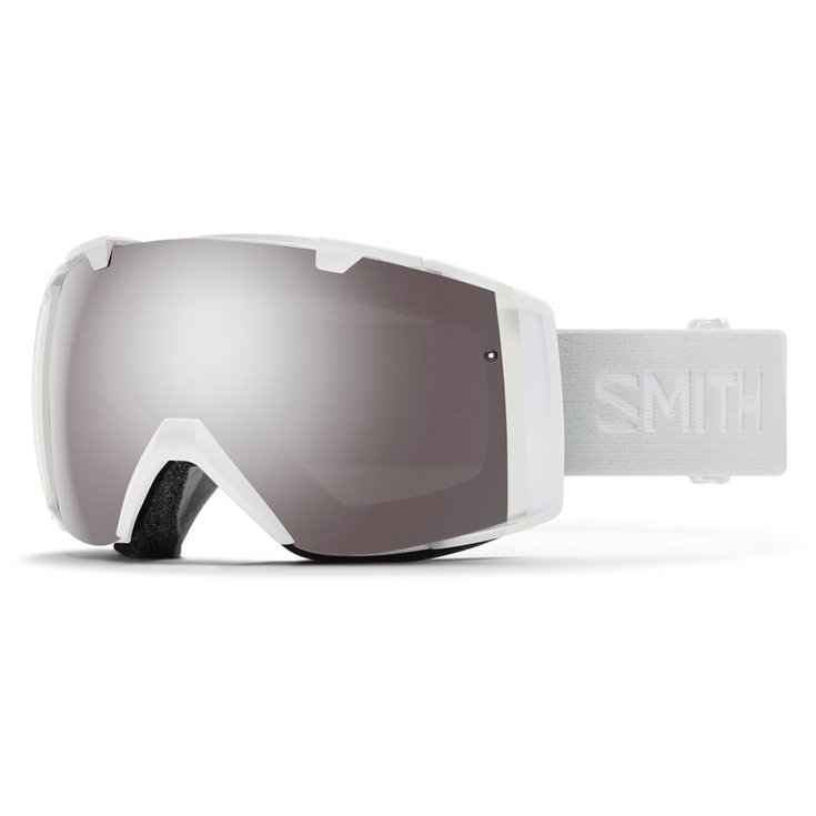 Smith Masque de Ski I/O White Vapor ChromaPop Sun Platinum Mirror + ChromaPop Storm Rose Flash Présentation