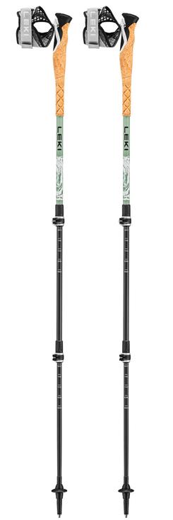 Leki Pole Cross Trail Lite Carbon 100-135 cm White Envy Black Overview