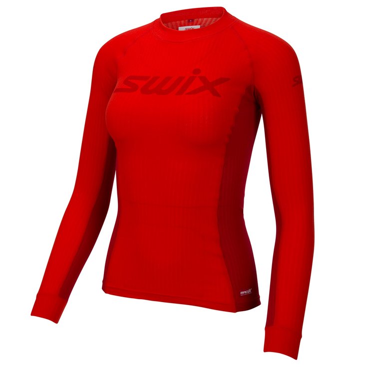 Swix Sous-vêtement techni. nordique Racex Bodywear Ls Wmn Fiery Red Présentation
