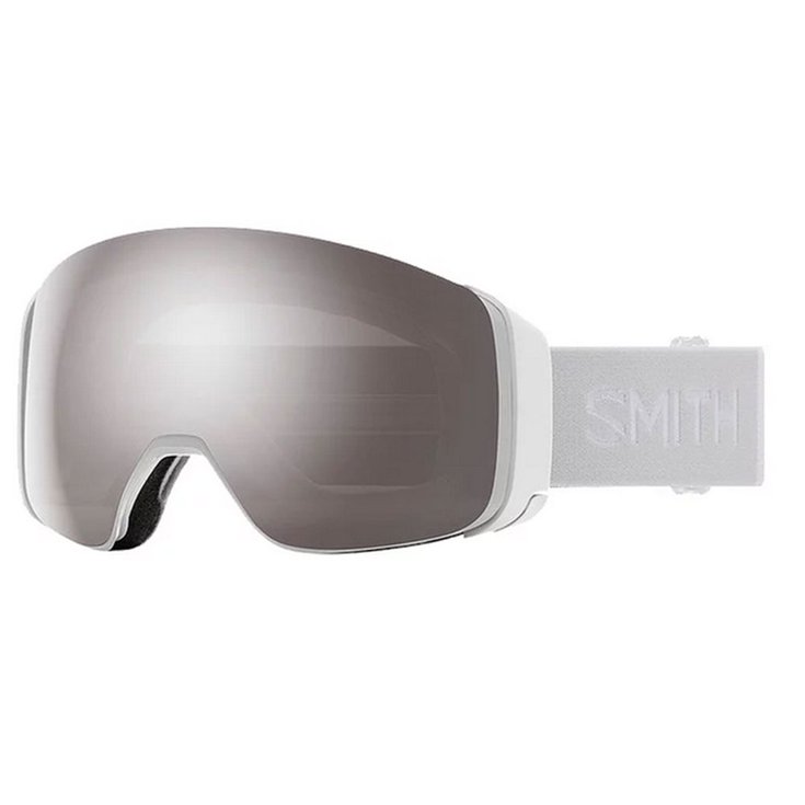 Smith Masque de Ski 4D Mag S White Vapor Chromapop Sun Platinum Mirror + Chromapop Storm Rose Flash 