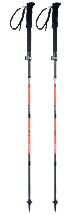 TSL Bastones Hiking Carbon 5 Cross Twist Grey Orange Presentación