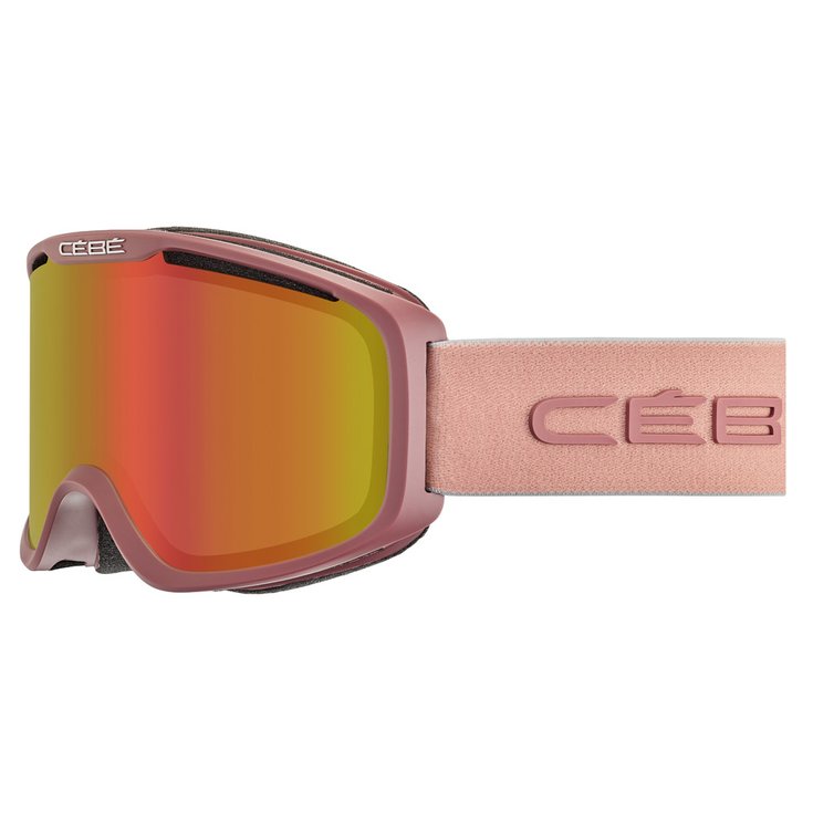 Cebe Masque de Ski Falcon Matt Deep Pink Pc Vario Perfo Amber Flash Red Présentation