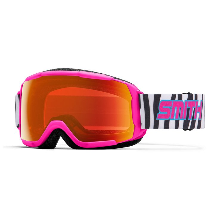 Smith Goggles Grom Pink Archive Chromapop Everyday Red Mirror Overview