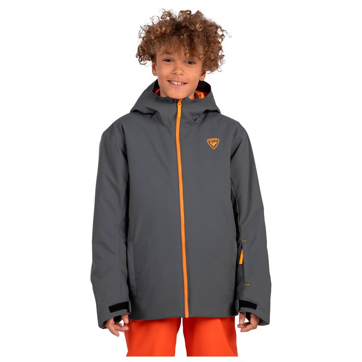 Rossignol Skijacke Jr Strawpile Jkt Onyx Grey Präsentation