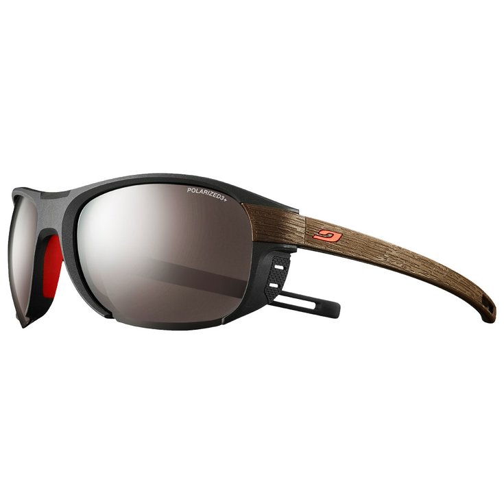 Julbo Sunglasses Regatta Gris Marron Foncé Polarized 3+ Silver Flash Overview