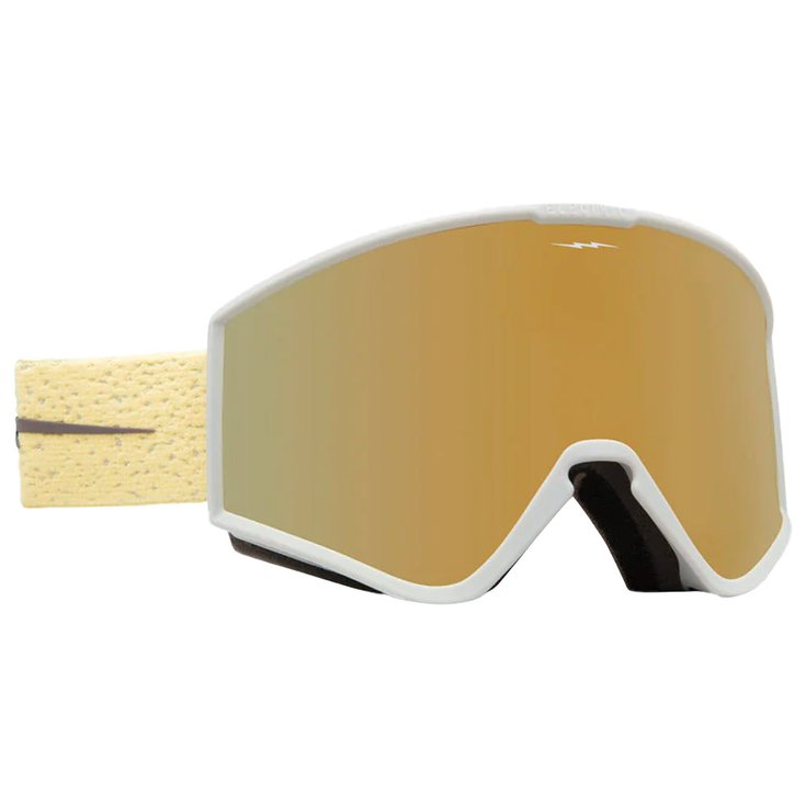 Electric Skibrillen Kleveland S Canna Speckle Gold Chrome Voorstelling