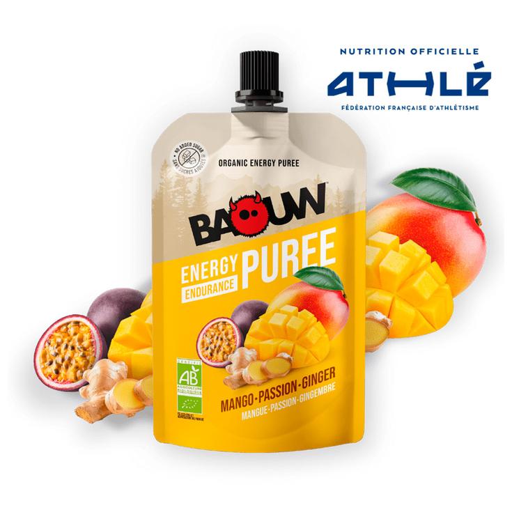Baouw Instant mashed potato Compotes Energétiques Bio 90g Mangue - Passion - Gingembre Overview