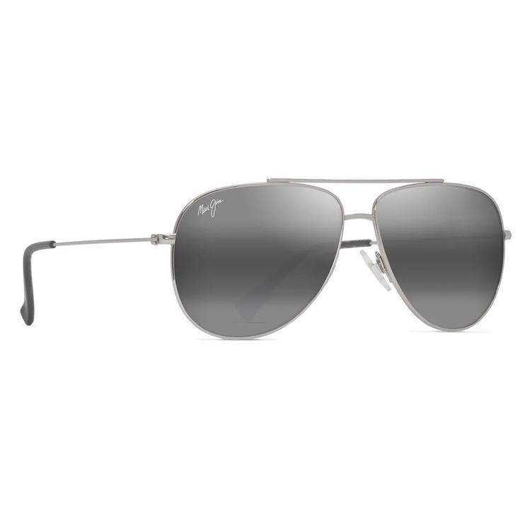 Maui Jim Occhiali da sole Hauoli Xs Black Shiny Silver Neutral Grey MauiPure Presentazione