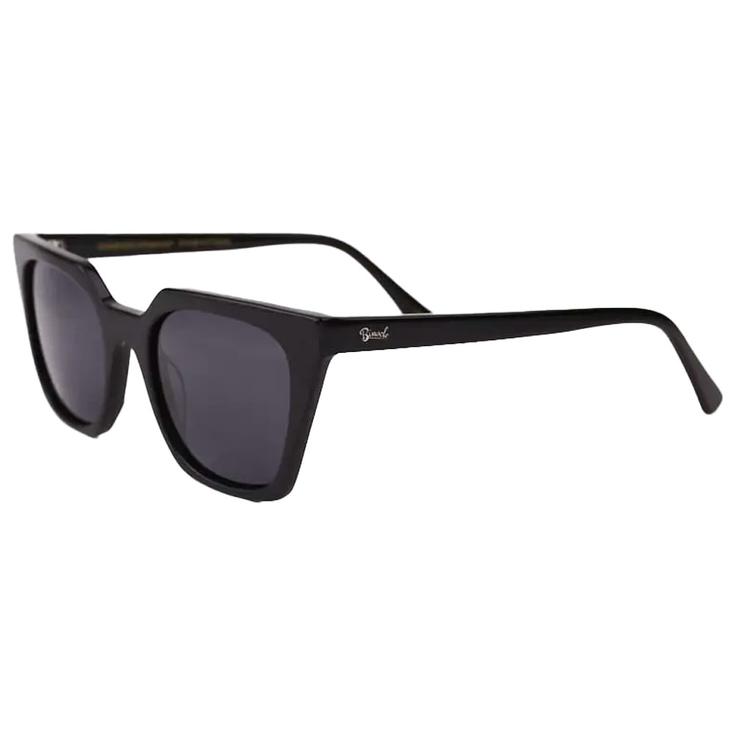 Binocle Eyewear Occhiali da sole Manhattan Shiny Black Gradient Grey Polarized Presentazione