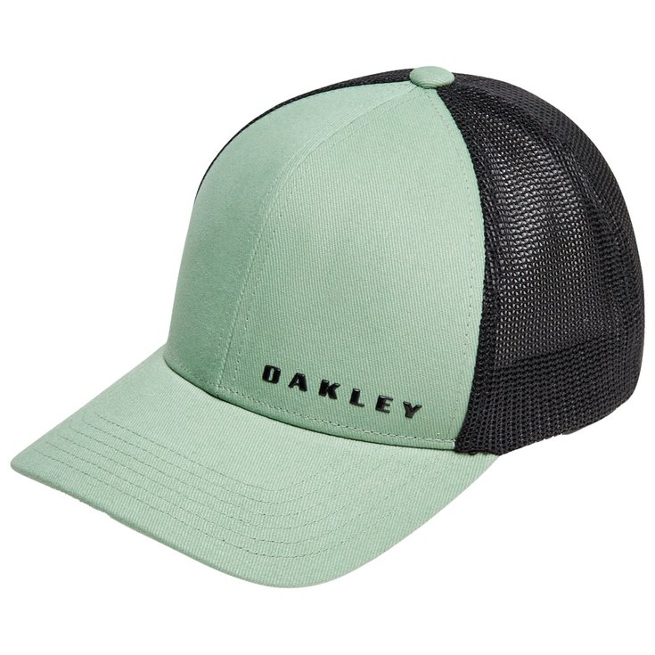 Oakley Cap Bark Trucker Hat New Jade Overview
