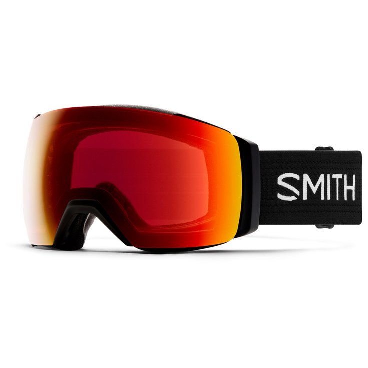 Smith Masque de Ski I/O Mag XL Black Chromapop Sun Red Mirror + Chromapop Storm Yellow Flash 