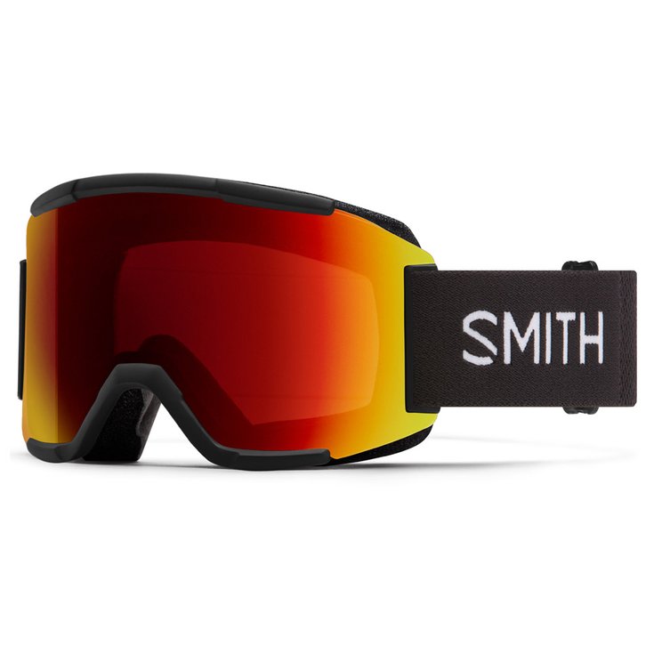 Smith Masque de Ski Squad Black Chromapop Sun Red Mirror + Yellow 