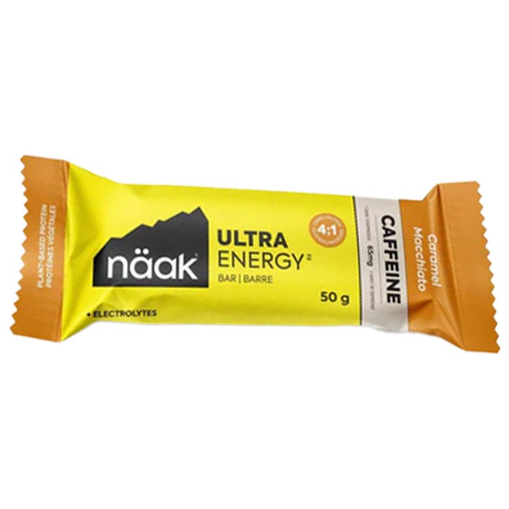 Naak Barre Energétique Ultra Energy Caffeine Bars Caramel Macchiato Présentation