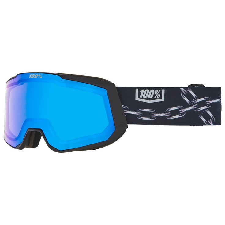 100 % Goggles Snowcraft XL Nico Hiper Gray Blue Siver Ml Mirror + Hiper Smoke Blue Ml Mirror Overview