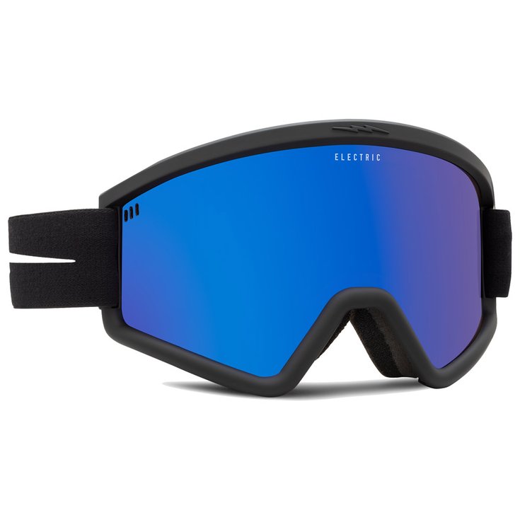 Electric Masque de Ski Hex (Invert) Matte Black Blue Chrome Présentation