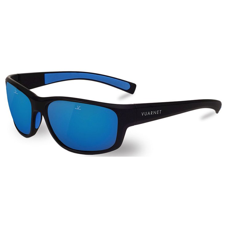Vuarnet Sunglasses Cup Large Noir Mat Bleu Pure Grey Blue Flash Overview