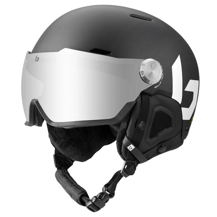 Bolle Casco con visiera Might Visor Black Matte Brown Gun Lens Cat 2 Presentazione